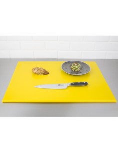 Grande planche à découper Hygiplas jaune - 12x600x450 mm 2