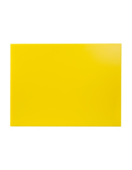 Grande planche à découper Hygiplas jaune - 12x600x450 mm