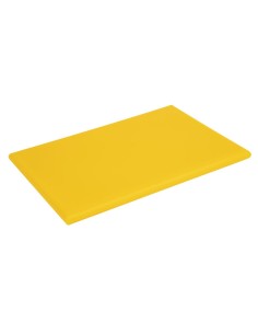 Planche à découper Hygiplas jaune - HDPE 25x450x300 mm
