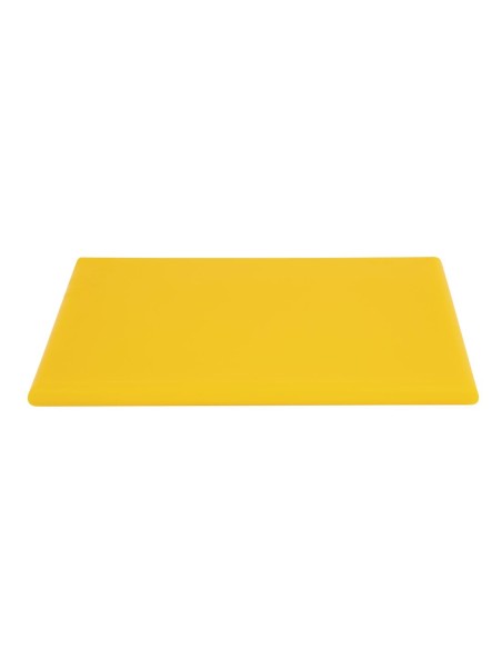 Planche à découper Hygiplas jaune - HDPE 25x450x300 mm
