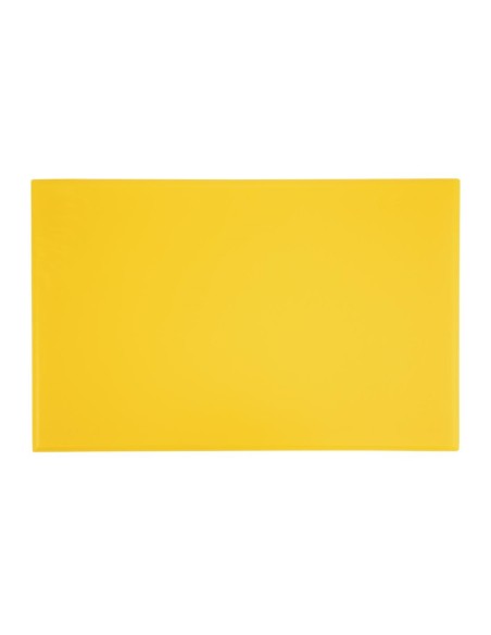Planche à découper Hygiplas jaune - HDPE 25x450x300 mm