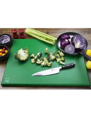 Planche à découper extra large verte Hygiplas - 600x450 mm