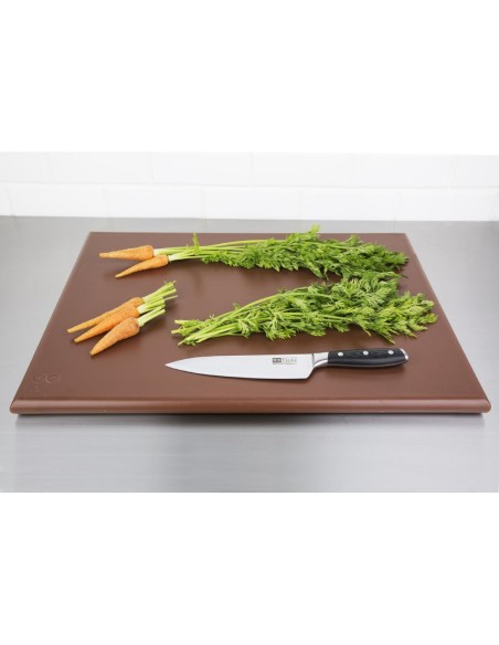Planche à découper extra large Hygiplas marron 600x450 mm