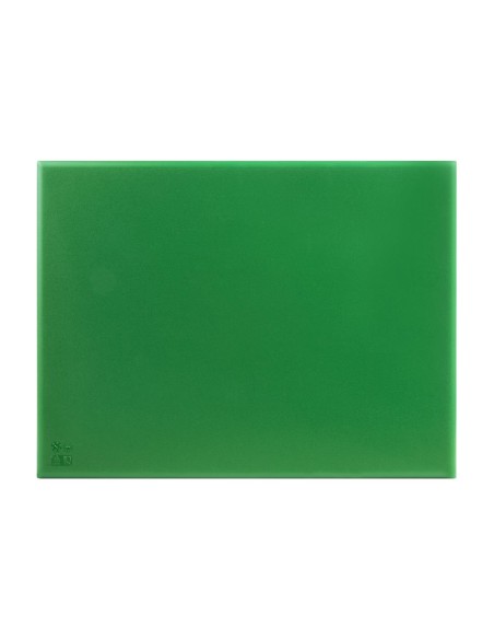 Planche à découper extra large verte Hygiplas - 600x450 mm