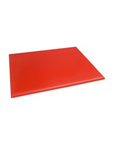 Planche à découper Hygiplas rouge 600 mm - Viande crue