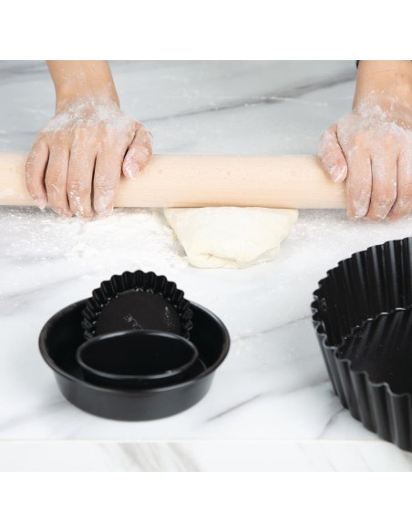 Rouleau à pâtisserie en bois Vogue 457 mm - durable