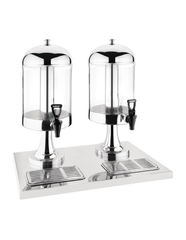 Double distributeur de jus de fruit Olympia - 13 L