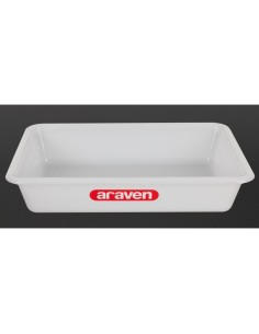 Bac alimentaire peu profond Araven transparent 345mm - 75mm