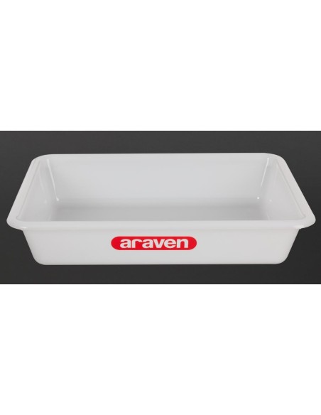 Bac alimentaire peu profond Araven transparent 345mm - 75mm