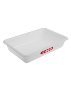 Bac alimentaire peu profond Araven transparent 345mm - 75mm 2