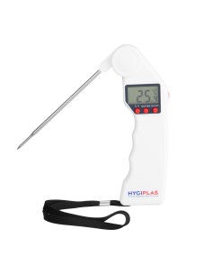 Thermomètre à sonde pliable Easytemp blanc - Hygiplas