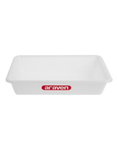 Bac alimentaire peu profond Araven transparent 345mm - 75mm