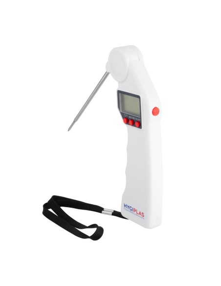 Thermomètre à sonde pliable Easytemp blanc - Hygiplas