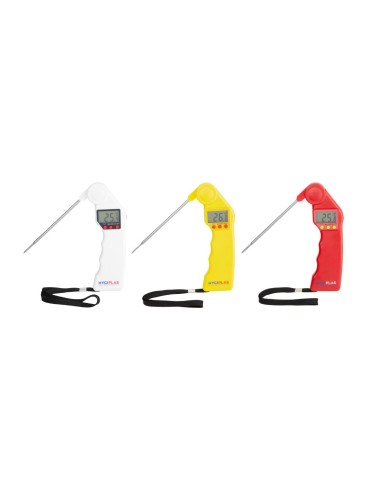 Thermomètre à sonde pliable Easytemp blanc - Hygiplas