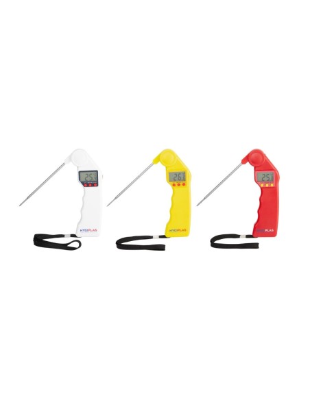 Thermomètre à sonde pliable Easytemp blanc - Hygiplas