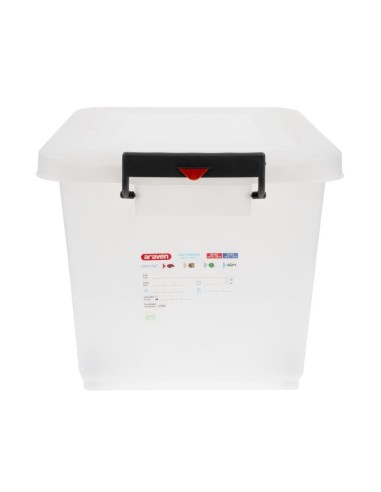 Conteneur alimentaire mobile 50L Araven - Transparent