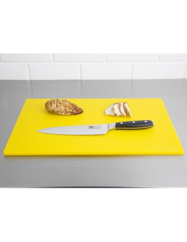 Planche à découper Hygiplas jaune 450x300 mm - Sans BPA