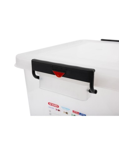 Conteneur alimentaire mobile 50L Araven - Transparent