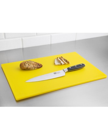 Planche à découper Hygiplas jaune 450x300 mm - Sans BPA