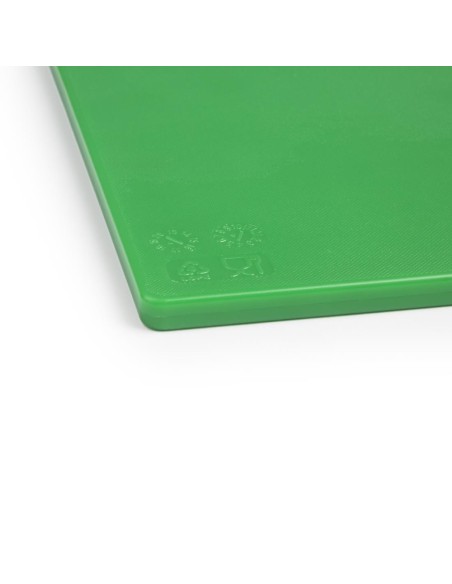 Planche à découper verte Hygiplas - 450x300 mm