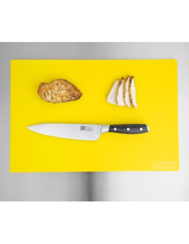 Planche à découper Hygiplas jaune 450x300 mm - Sans BPA