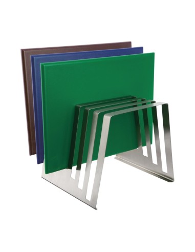 Support simple pour planches à découper Hygiplas - Inox