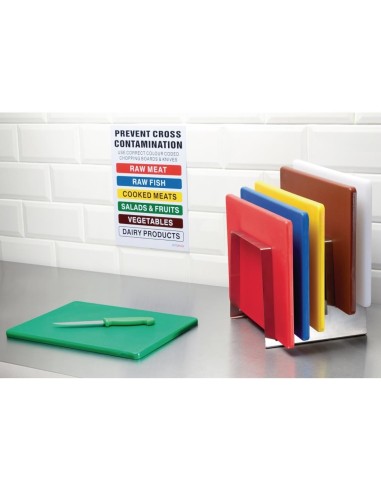 Planche à découper standard basse densité Hygiplas bleue