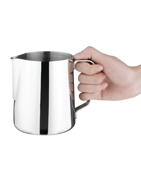 Pichet à lait Olympia 910 ml - inox poli, anti-goutte