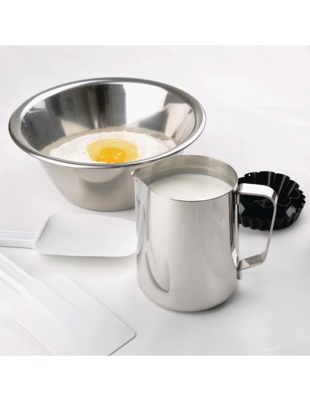 Pichet à lait Olympia 910 ml - inox poli, anti-goutte