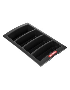 Bac à couverts empilable Araven GN 1/1 - gris granite