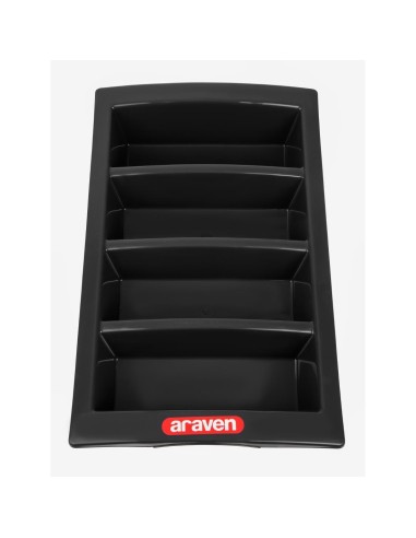 Bac à couverts empilable Araven GN 1/1 - gris granite