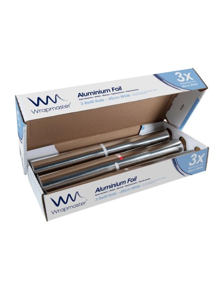 Papier aluminium Wrapmaster 90m x 450mm - lot de 3