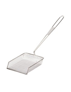 Pelle à frites Vogue manche long - inox 203 mm