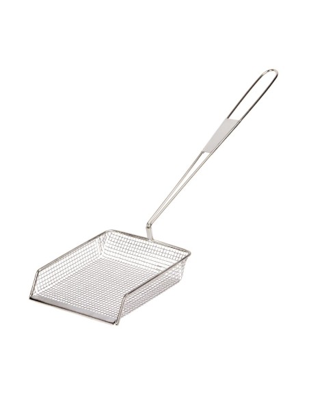 Pelle à frites Vogue manche long - inox 203 mm