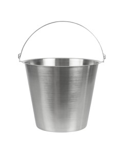 Seau inox Jantex 12L - robuste et facile à nettoyer