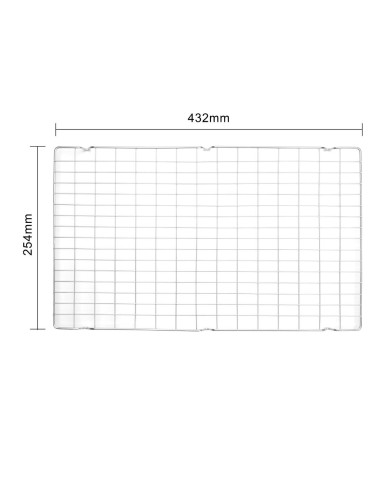 Grille de refroidissement Vogue 432 x 254 mm - métal robuste