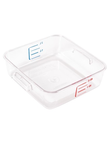 Boîte carrée de stockage 2L Rubbermaid - Polycarbonate transparent