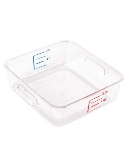 Boîte carrée de stockage 2L Rubbermaid - Polycarbonate transparent
