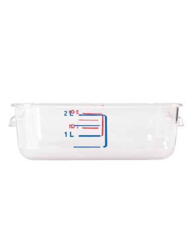 Boîte carrée de stockage 2L Rubbermaid - Polycarbonate transparent