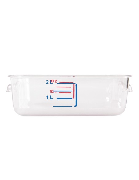 Boîte carrée de stockage 2L Rubbermaid - Polycarbonate transparent
