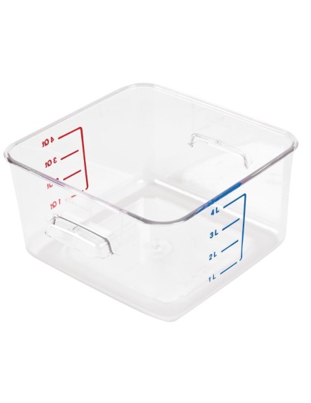Boîte carrée de stockage 4L Rubbermaid - Polycarbonate transparent