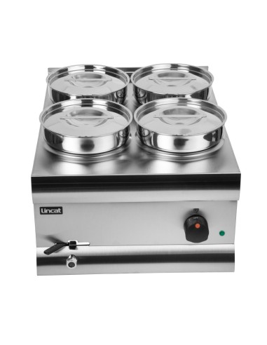 Bain-Marie 4 pots Lincat Silverlink 600 BS4W - 1kW inox
