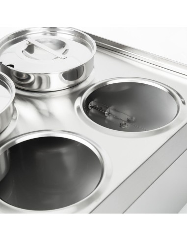 Bain-Marie 4 pots Lincat Silverlink 600 BS4W - 1kW inox