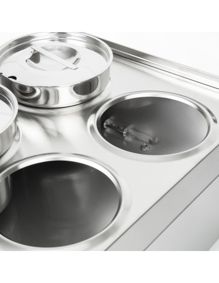 Bain-Marie 4 pots Lincat Silverlink 600 BS4W - 1kW inox