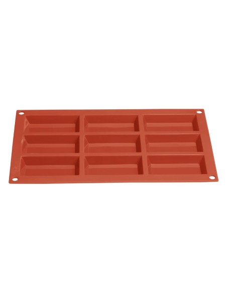 Plaque de 9 moules à gâteau en silicone Vogue - Orange