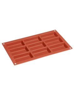 Plaque de 9 moules à gâteau en silicone Vogue - Orange 2