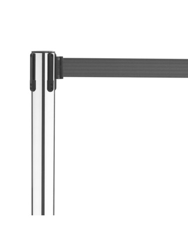 Barrière rétractable inox Bolero 3 m - lot de 2