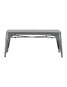 Bancs métal gris Bolero Bistro 1000 mm - lot de 2 2