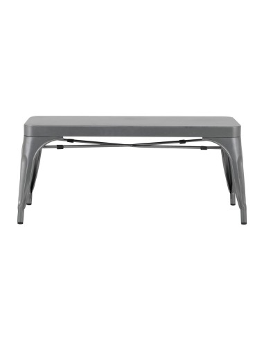 Bancs métal gris Bolero Bistro 1000 mm - lot de 2