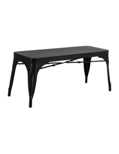 Bancs métal noir Bolero Bistro 1000 mm - lot de 2